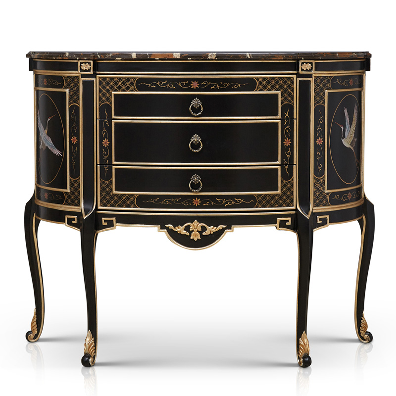 Luxury Black Wooden Entryway Table/Console Table
