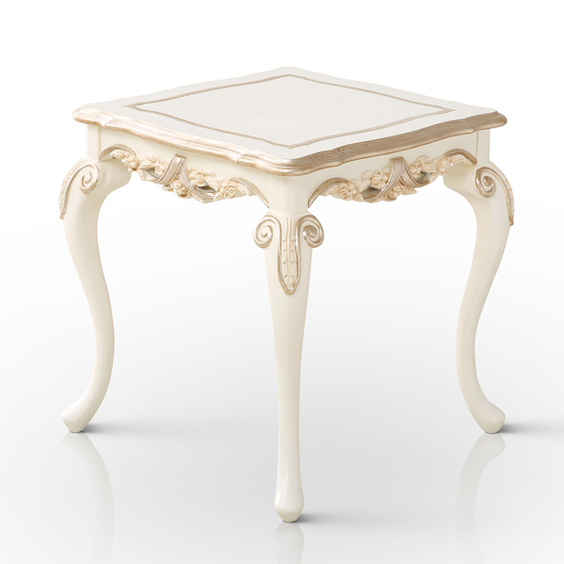 Elegant Victoria White Side Table