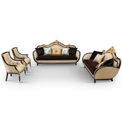 Black Couch Living Room Tufted Royal Fabric Sofa Set