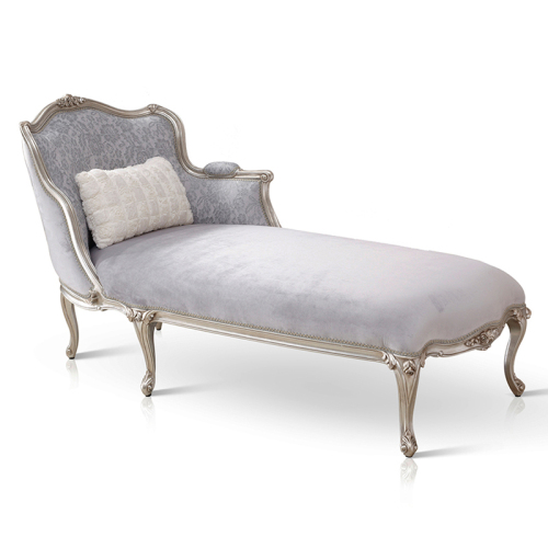 Grey Leather and Fabric Chaise Lounge/Chaise Chair/Lounge Chair/Chez Lounge /Chaise Lounge Sofa