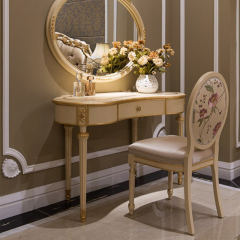 Delicate Small Grey Wooden Dressing Stool/Vanity Chair/Vanity Seat/Bedroom Stool