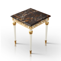 Small Vintage High Quanlity Classic End Table Marble Top Corner Table And Side Sofa Table