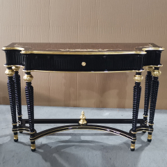 Shenzhen Furniture Lobby Narrow Table Italian Console Table with Drawer/Foyer Table