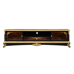 Classic Design Antique Italian Luxury French Style Marble TV Stands/TV Shelf/TV Cabinet