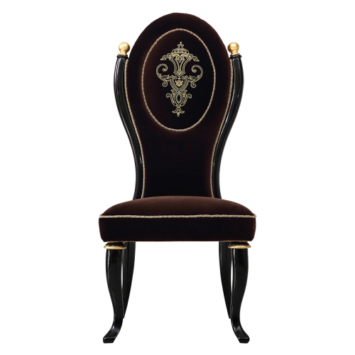 Furniture Fabric Black Armless Chair