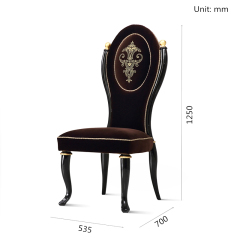 Furniture Fabric Black Armless Chair