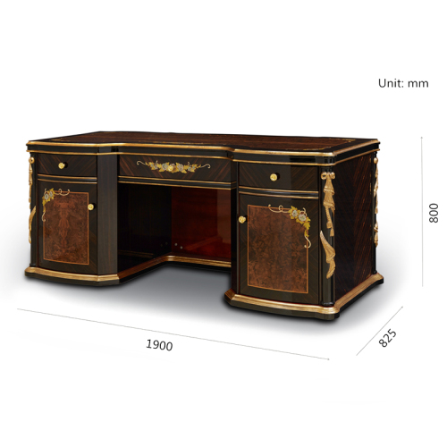 Classical Presidential Desk Office Furniture Wooden Desk Classic Desk