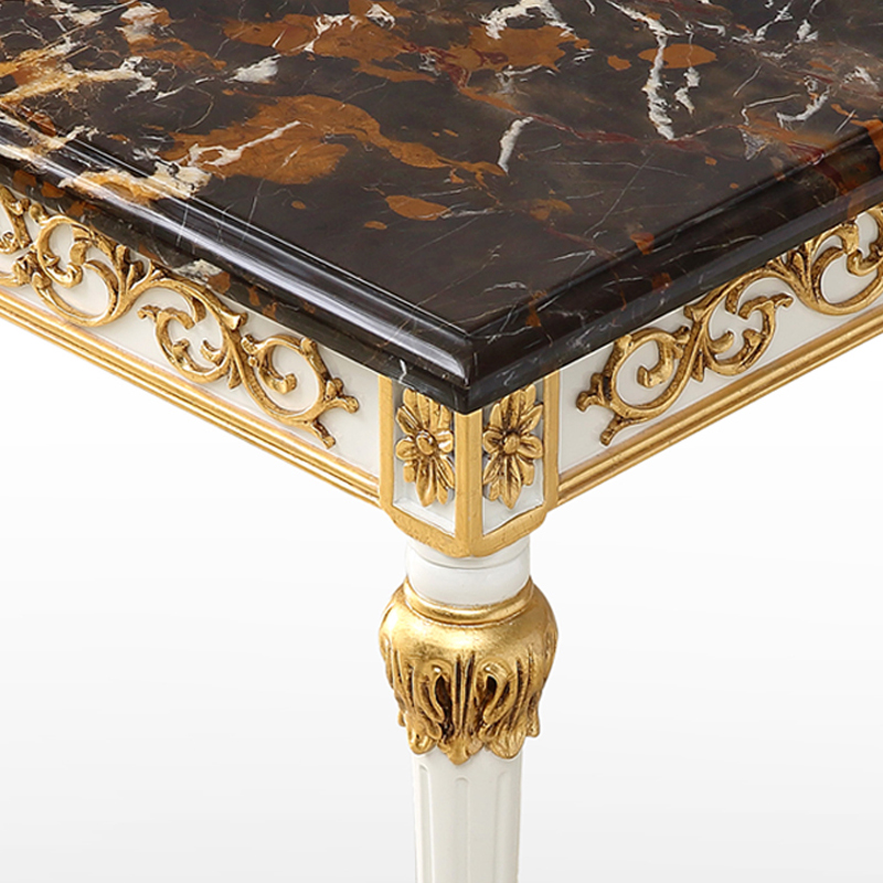 Small Vintage High Quanlity Classic End Table Marble Top Corner Table And Side Sofa Table