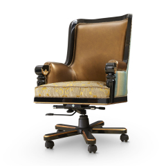 Home Office Furniture With Wheels Leather Office Chair