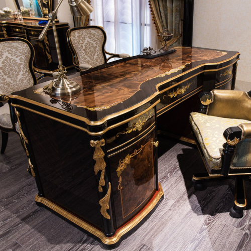 Classical Presidential Desk Office Furniture Wooden Desk Classic Desk