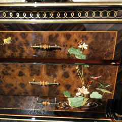 French Luxury Style Wooden 3 Chests of Drawers , The Lotus Pond by Moonlight series