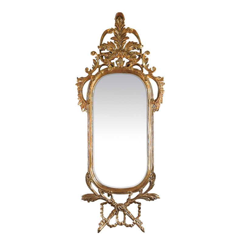 Slim Golden Framed Wooden Wall Mirror/Console Mirror/Bedroom Mirror/Decorative Mirror