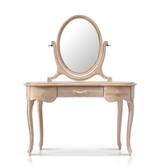 2019 Latest French Style Ash Wood Vanity Table