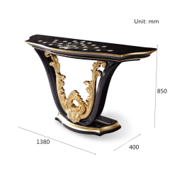 Newly Designed Peacock Wooden High Gloss Hallway Table