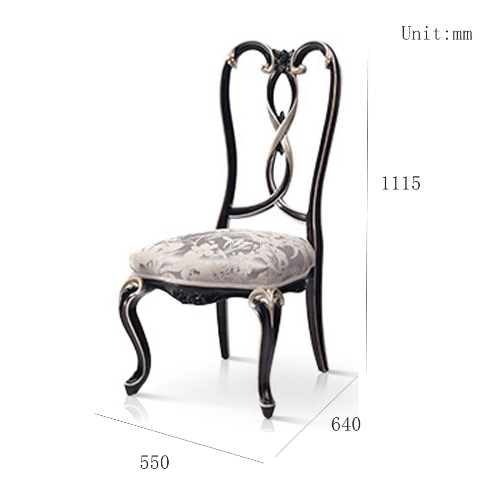 Queen Anne Oak Fancy Dining Chair