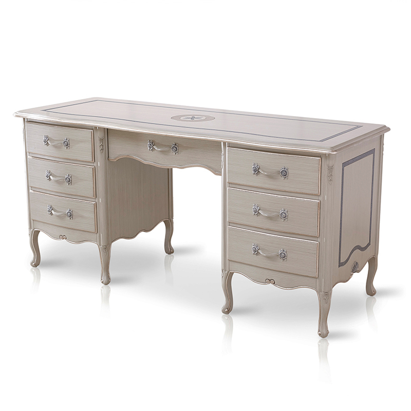 Flash Star Grey Wooden Office Desk with Chests