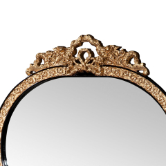 Mirror Small Round Black Wooden Framed Vanity Mirror/Wall Mirror/Console Mirror/Ormate Mirror