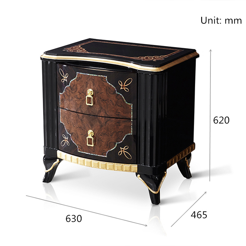 Wooden Nightstand With Drawer Bedside Table For Bedroom