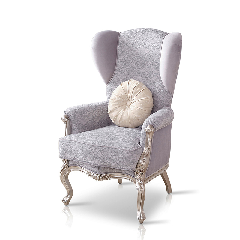 Grey Tufted Fabric Pattern Accent Chairs Living Room Armchair Sale