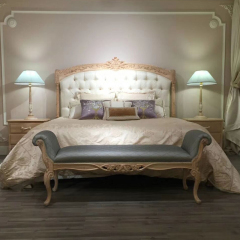 Wooden Super King Size Upholstered Bed