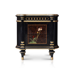 2019 The Latest Luxury Style Wooden Nightstand The Lotus Pond by Moonlight Series