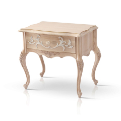 The Latest Exquisite Carved Flower Wooden Nightstand