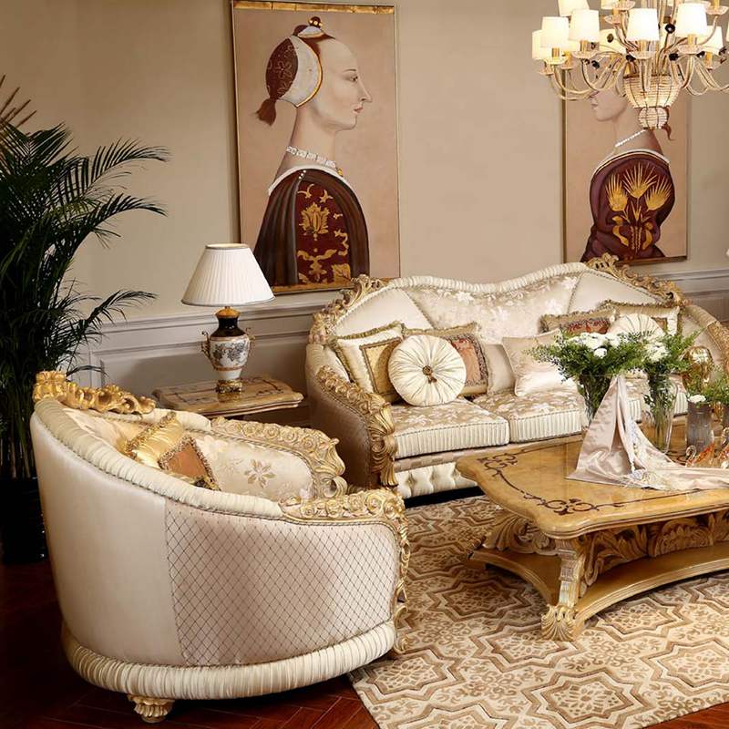 European Style Living Room Sofa Set Majlis Room Sofa