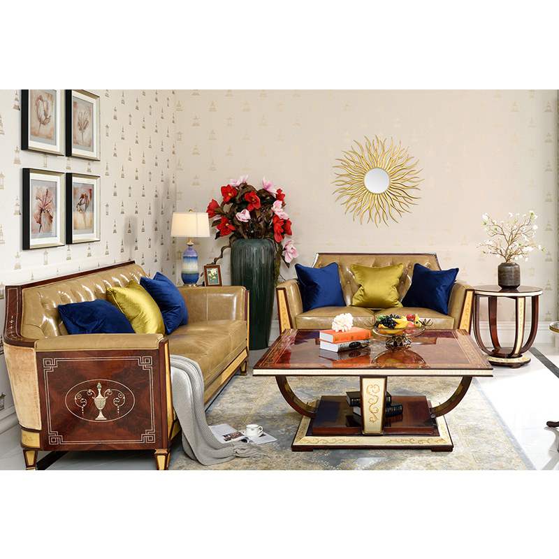 Living Room Furniture Villa Luxury Classic European Sofa Set