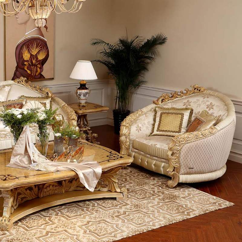 Saudi Luxury Villa Living Room Sofa Set
