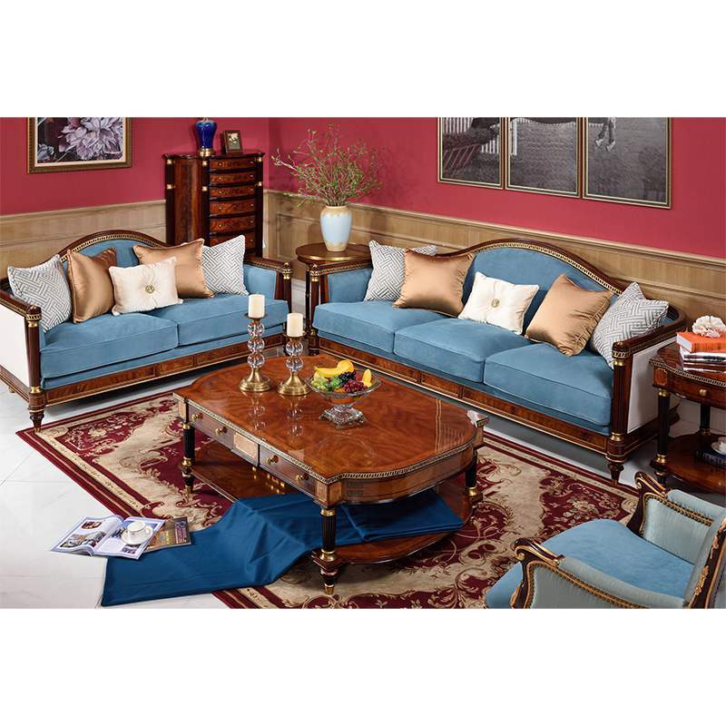 Luxury Classic European Living Room Sofa Set