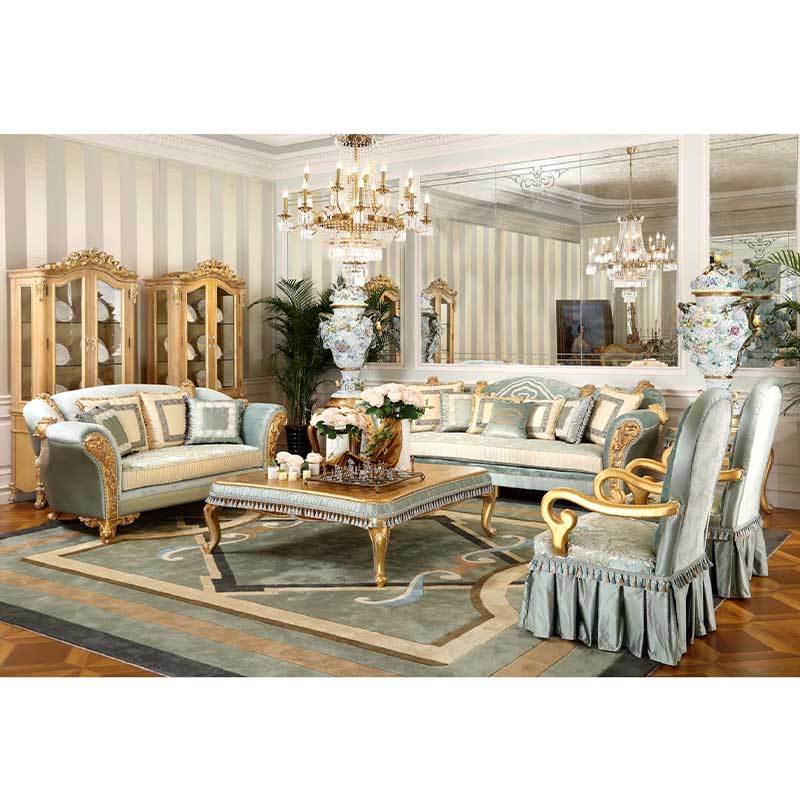 Full House Customization Royal Palace Living Room Sofa Set