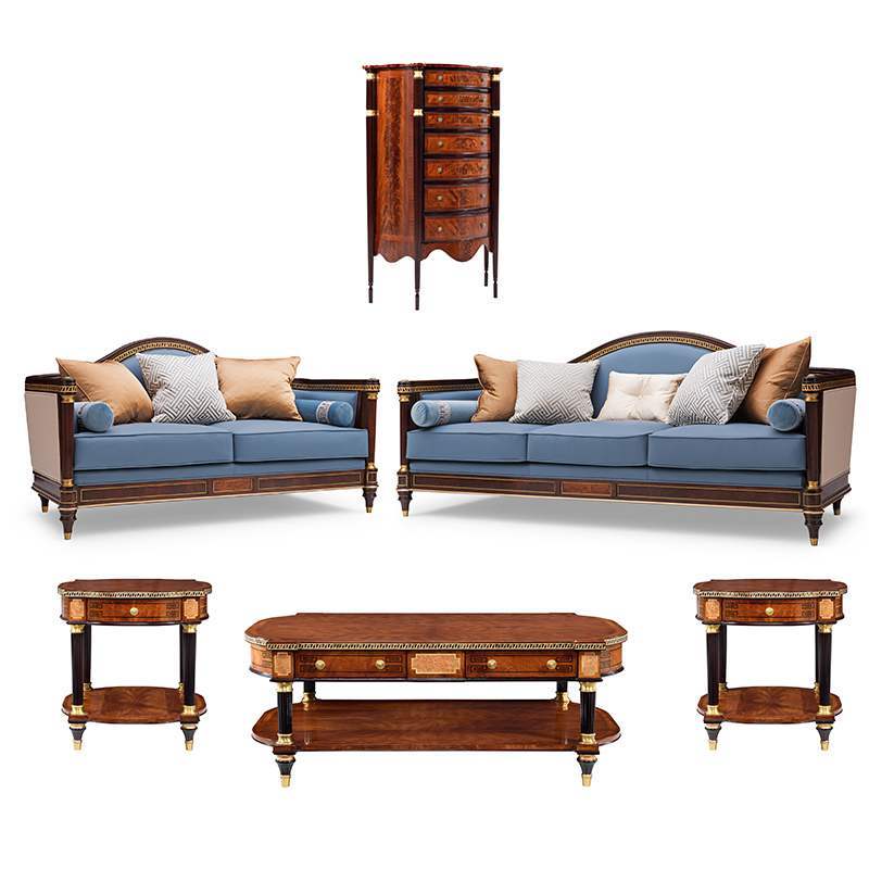 Luxury Classic European Living Room Sofa Set