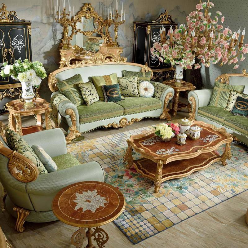 Turnkey Project Luxury European Design Living Room Sofa Sets