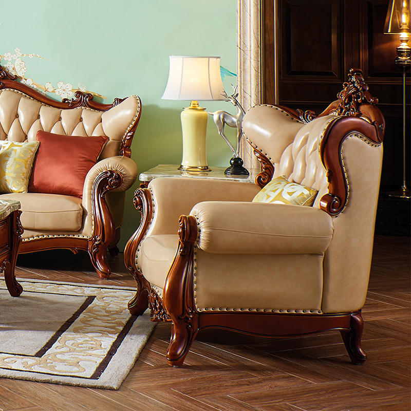 Furniture Manufacturer Leather Comfy Sofa For Sale