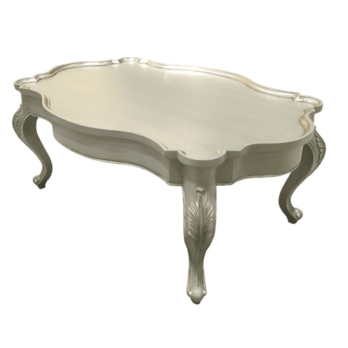2017 The Latest Flash Star Grey Wooden Irregular Coffee Table