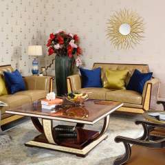 European Design Living Room Furniture Luxury Classic Square Coffee Table