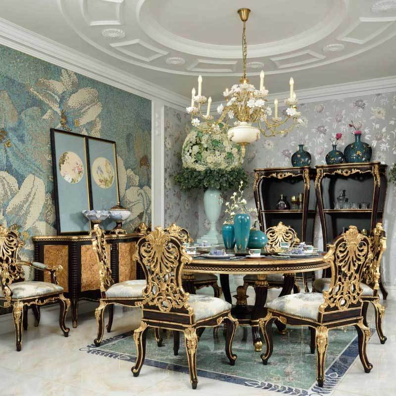 Exquisite and Classic Middle Ages Design Dining Room Furniture Sets