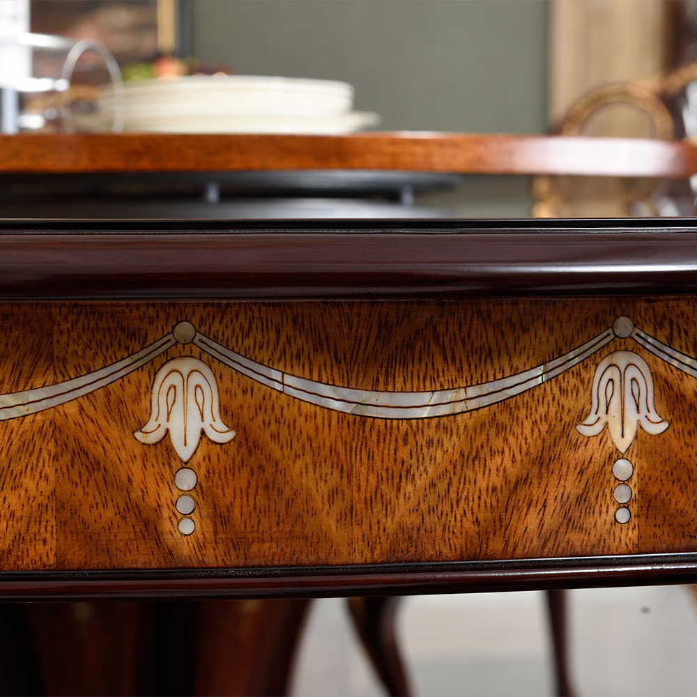 Mahogany Dining Room Royal Deluxe Classic Veneer Dining Table