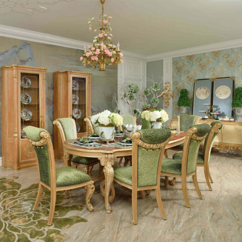 Exquisite and Nature Green House Dining Room Furniture Sets