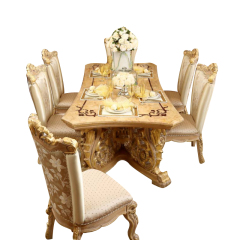 Private Mansion Living Room Dining Table Chair