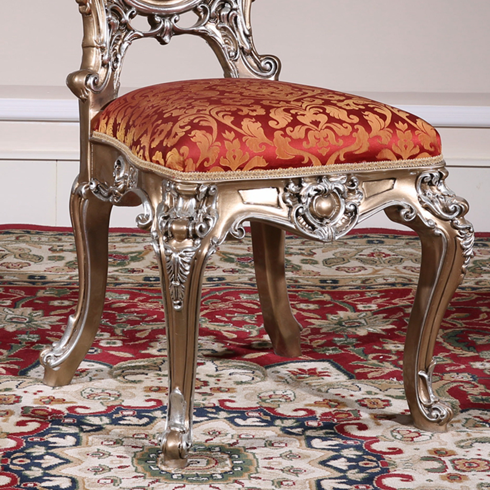 Antique Baroque Design Fabric Dining Chair Sale