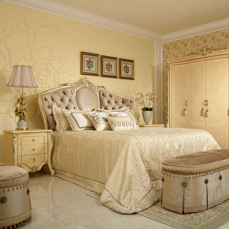 European style classical luxury bedroom bed