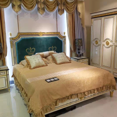 Spanish Royal Style Wood King Size Bed