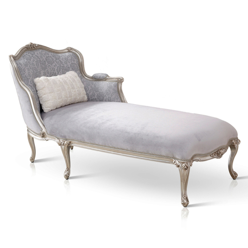 European Style Elegant Wood Chaise Lounge