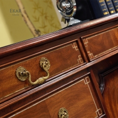 European Knee hole Solid Wood Executive Desk