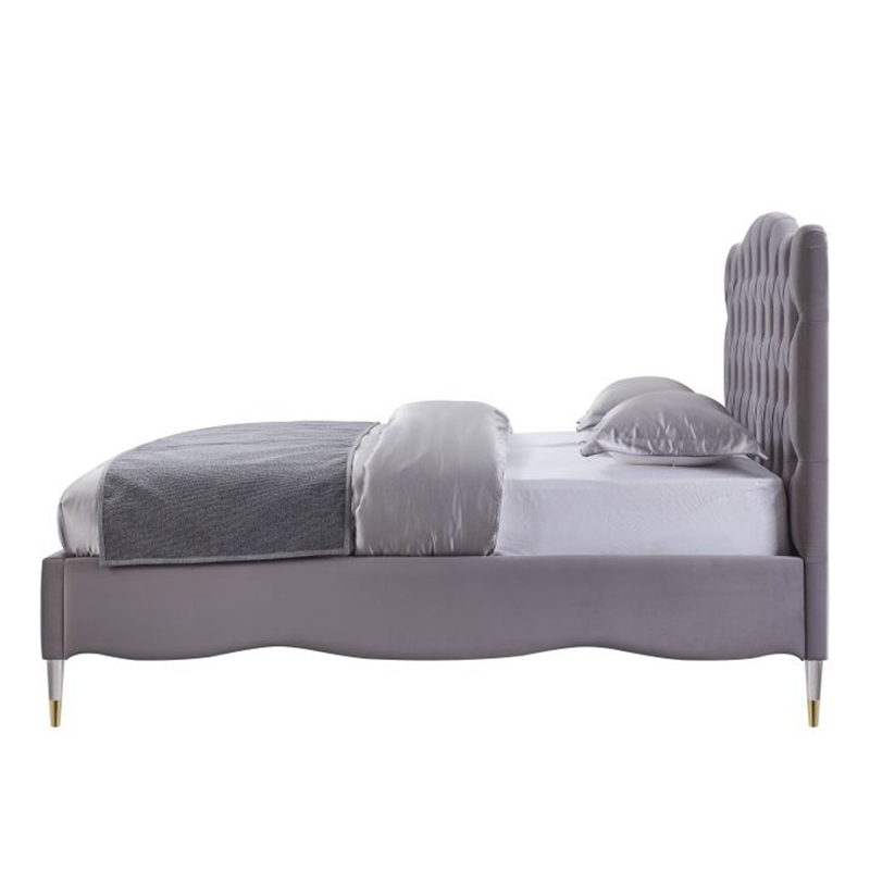 Graceful Upholstered Bed Ensemble