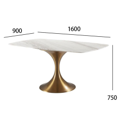 Circular Metal Leg Dining Tables