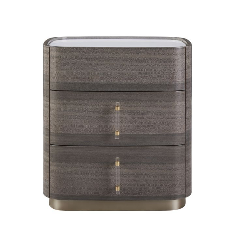Elegant Upholstered Bed and Nightstand Set with Metal Frame