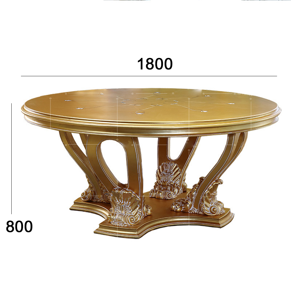 Baroque style dining table and chair set for a different dining experience