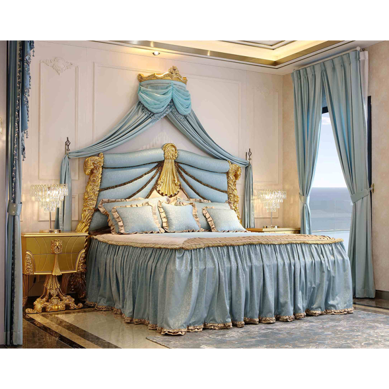 Magnificent ornate baroque design bed